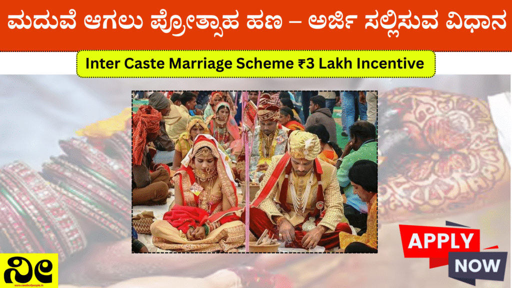 Inter Caste Marriage Scheme ₹3 Lakh Incentive